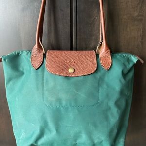 Longchamp Le Pliage Medium Tote Green